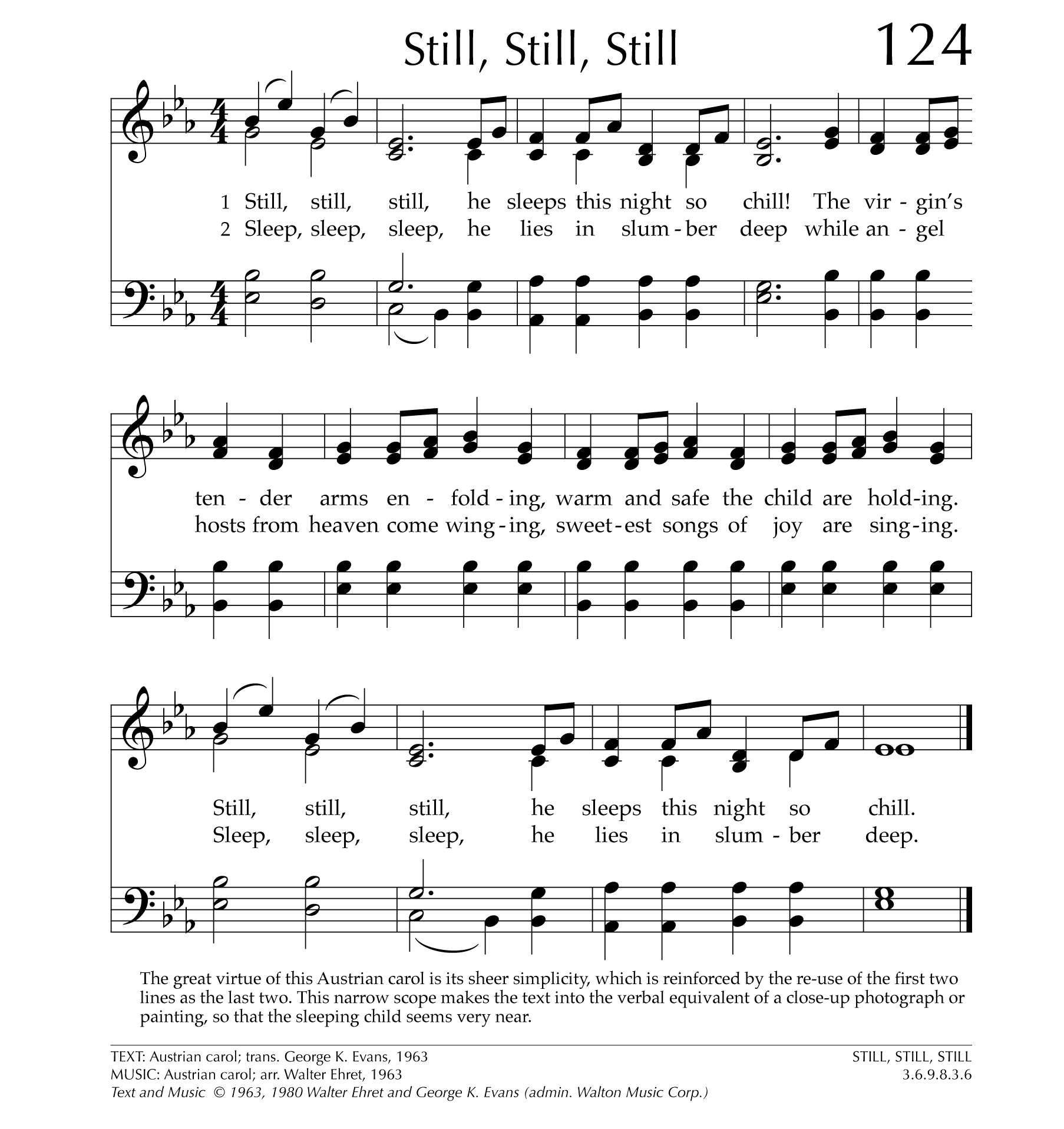 Still Still Still Austrian Carol Free Sheet Music __HOT__